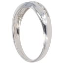 9ct White Gold 0.25ct Brilliant Cut Diamond Crossover Ring