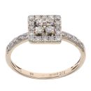 9ct Yellow Gold Fancy 0.61ct Diamond Ring