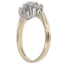 9ct Yellow Gold 0.20ct Diamond Cluster Ring