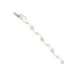 14ct Yellow Gold Cubic Zirconia Fancy Bracelet 7"