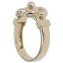 9ct Yellow Gold Plain Knot Ring