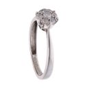 9ct White Gold 0.20ct Diamond Cluster Ring