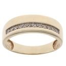 9ct Yellow Gold 0.10ct Diamond Signet Ring