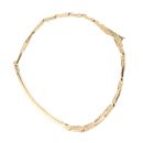 9ct Yellow Gold Curb I.D Bracelet 8"