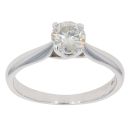 18ct White Gold 0.50ct Brilliant Cut Diamond Solitaire Ring