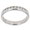 18ct White Gold 0.25ct Brilliant Cut Diamond Half Eternity Ring