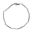 9ct White Gold Fancy Bracelet 7"