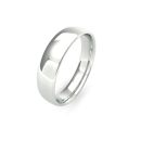 Platinum 5mm Slight Court Wedding Band
