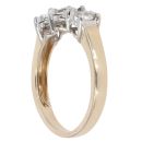 9ct Yellow Gold 0.25ct Brilliant Cut Diamond Trilogy Ring