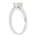 18ct White Gold 0.40ct Emerald Cut Diamond Solitaire Ring