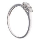 18ct White Gold 0.20ct Brilliant Cut Diamond Trilogy Ring