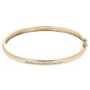 9ct Yellow Gold 0.15ct Brilliant Cut Diamond Bangle