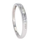 9ct White Gold 0.26ct Diamond Princess Cut Eternity Ring