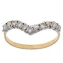 18ct Yellow Gold 0.55ct Brilliant Cut Diamond Wishbone Ring