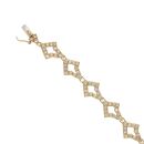 9ct Yellow Gold 1.75ct Brilliant Cut Diamond Bracelet 7"