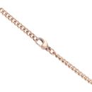 9ct Rose Gold T-Bar Curb Chain 16"