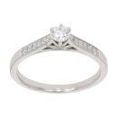 18ct White Gold 0.33ct Diamond Solitaire Ring