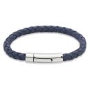Blue Leather Bracelet