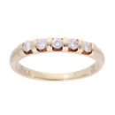 9ct Yellow Gold 5 Stone 0.25ct Diamond Ring