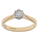 18ct Yellow Gold 0.10ct Diamond Solitaire Ring