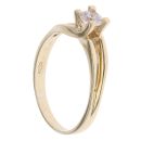 9ct Yellow Gold Cubic Zirconia Single Stone Ring