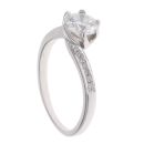 18ct White Gold 1.10ct Brilliant Cut Diamond Solitaire Ring