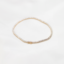 Lab Grown 9ct Yellow Gold 3.00ct Diamond Tennis Bracelet 7"