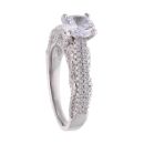 Silver Cubic Zirconia Solitaire Ring by Icesia