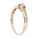 9ct Yellow Gold 0.33ct Diamond Cluster Ring