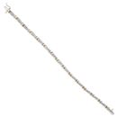 9ct Yellow And White Gold 0.50ct Brilliant Cut Diamond Bracelet 7"