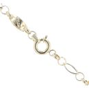 14ct Yellow and White Gold Greek Key Fancy Chain 18"