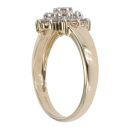 9ct Yellow Gold 1.00ct Diamond Cluster Ring