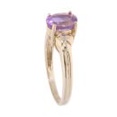9ct Yellow Gold Amethyst Dress Ring