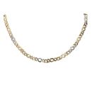 9ct Yellow and White Gold Chain 18"