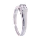 18ct White Gold 0.28ct Diamond Princess Cut Cluster Ring