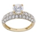 14ct Yellow Gold Cubic Zirconia Ring