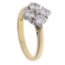 18ct Yellow Gold 1.00ct Brilliant Cut Diamond Cluster Ring