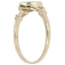9ct Yellow Gold Heart Signet Ring
