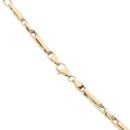 14ct Yellow Gold Belcher Bar Link Chain 24"