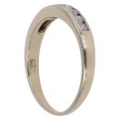 9ct Yellow Gold 0.25ct Brilliant Cut Diamond Half Eternity Ring