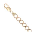9ct Yellow Gold Curb Bracelet 7"