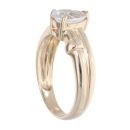 9ct Yellow Gold Clear Gem Ring
