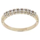 9ct Yellow Gold 0.20ct Diamond Half Eternity Ring