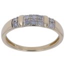 9ct Yellow Gold 0.25ct Brilliant Cut Diamond Fancy Ring