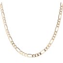 9ct Yellow Gold Figaro Chain 24"
