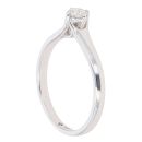 18ct White Gold 0.20ct Brilliant Cut Diamond Solitaire Ring