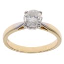 18ct Yellow Gold 1.00ct Brilliant Cut Diamond Solitaire Ring