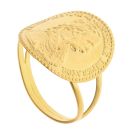 14ct Yellow Gold Fancy Coin Ring
