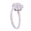 9ct White Gold 0.50ct Diamond Cluster Ring