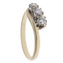 9ct Yellow Gold 0.25ct Brilliant Cut Diamond Trilogy Ring